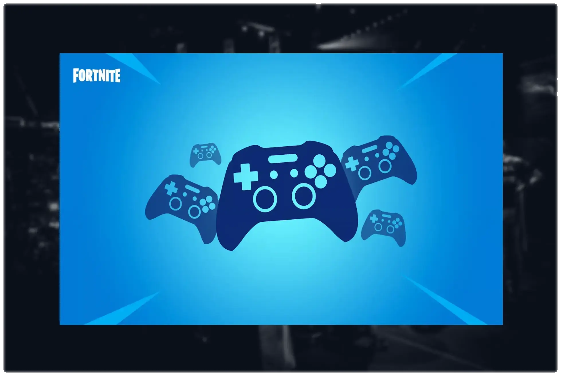 Fortnite controller settings graphic with controller icons