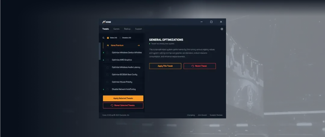 The New Hone Optimizer