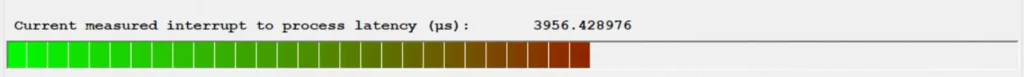 Frame rendering time at different FPS values