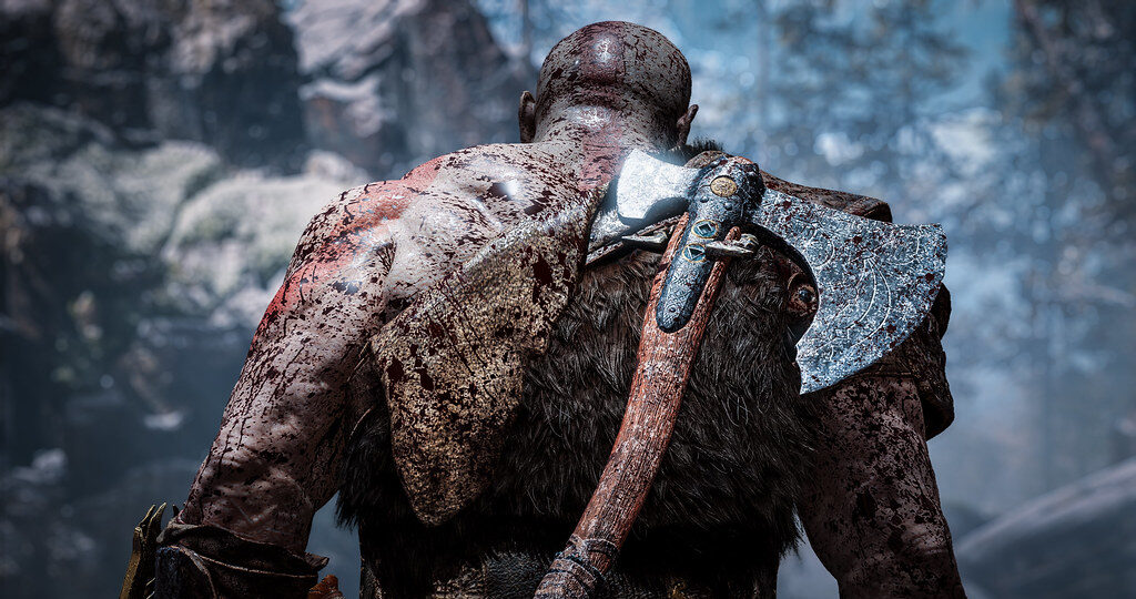 God of War gameplay illustrating frames per second